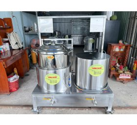 Nồi Nấu Canh 50 Lít 3 Lớp - Chỏ Hấp Cơm 44Cm