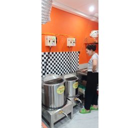 Nồi Điện Nấu Bánh Canh Ghẹ 70L Và Nồi Phở 50L