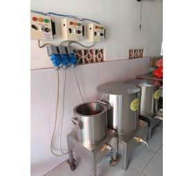 Nồi Điện Nấu Phở Sườn 80L + Nồi 80L Cháo