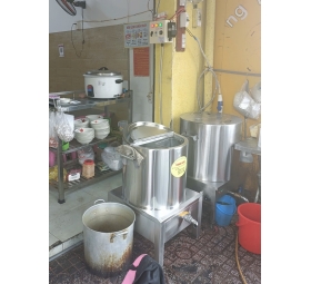 Nồi Điện Nấu Hủ Tiếu 100L 2 Lớp + Góc Tư