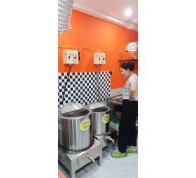 Nồi Điện Nấu Bánh Canh Ghẹ 70L Và Nồi Phở 50L