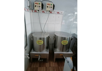 Nồi Điện Nấu Nui Bột Sò 80L + Nồi 100L 