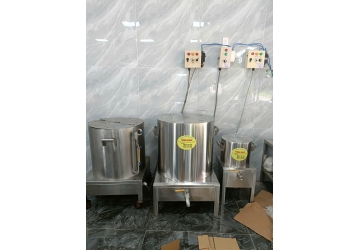 Nồi Điện Nấu Phở 150L 3 Lớp + Nồi 20L Phở